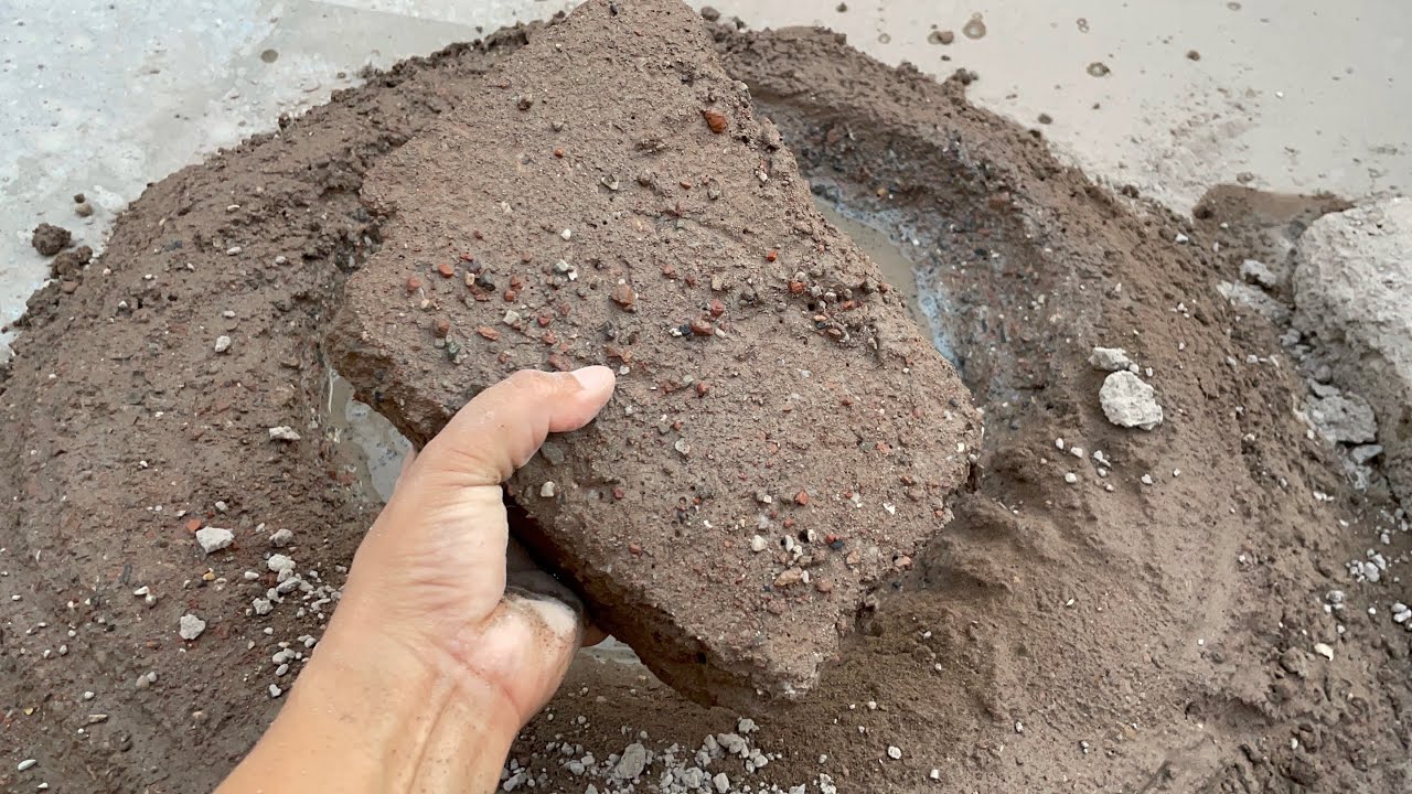 Brown concrete |Dry pool crumbling asmr|crumbling asmr|unique asmr