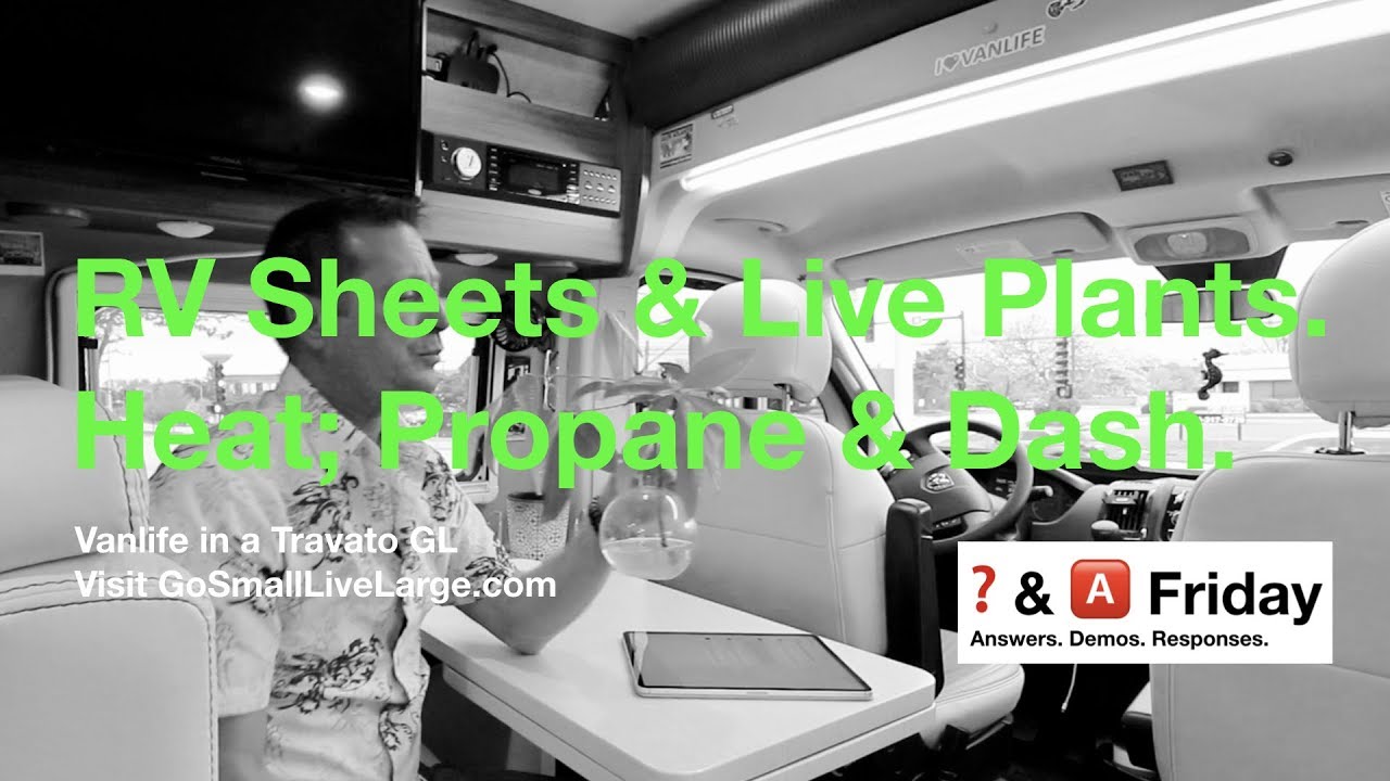 RV SHEETS. RV PROPANE HEAT.  |  Vanlife in a Travato GL
