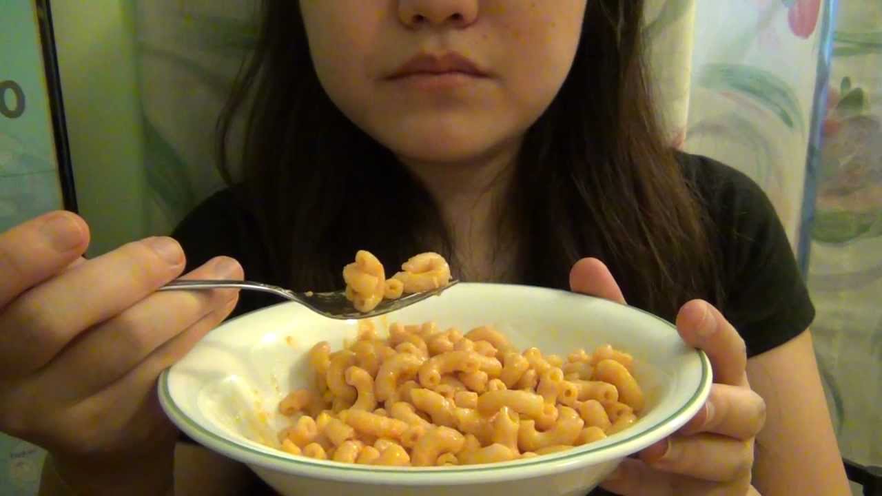 Eating Macaroni and Cheese