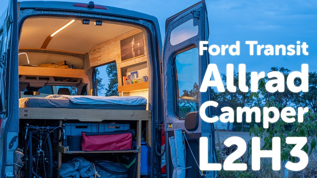 Wohnlicher Allrad Camper auf Ford Transit L2H3 für Zwei