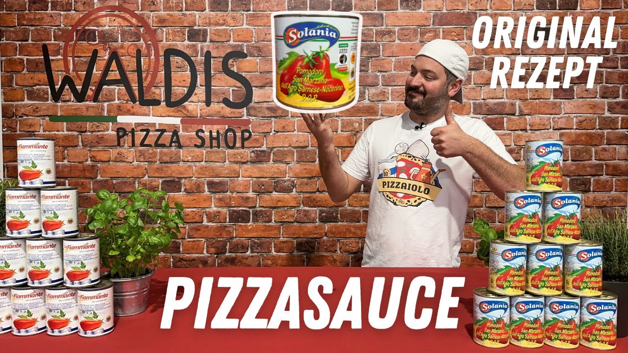 Klassische Pizzasauce mit San Marzano Tomaten