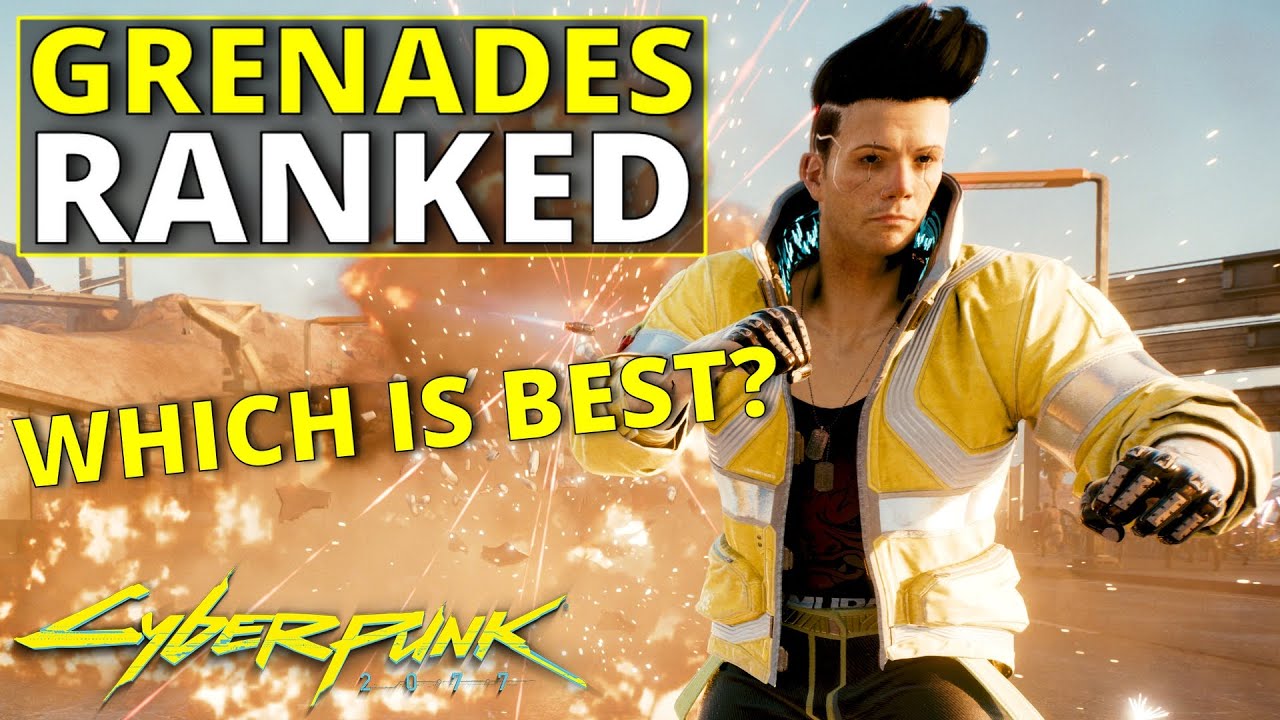 Все гранаты в Cyberpunk 2077: от худшего к лучшему (1,6)