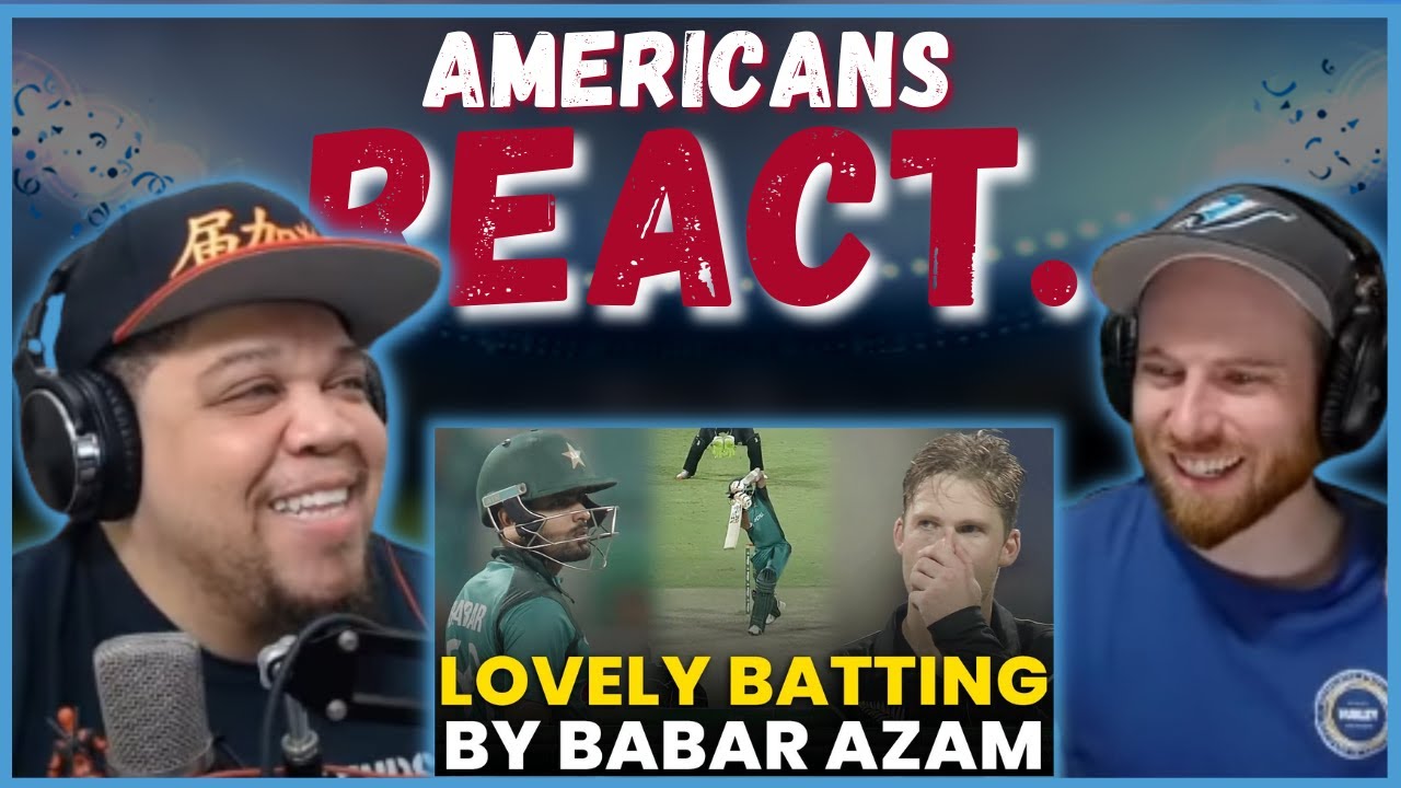 AMERICAN REACTS TO THE WORLDS No 1 BATSMAN BABAR AZAM HITTING AGAINST NEW ZEALAND| REAL FANS SPORTS