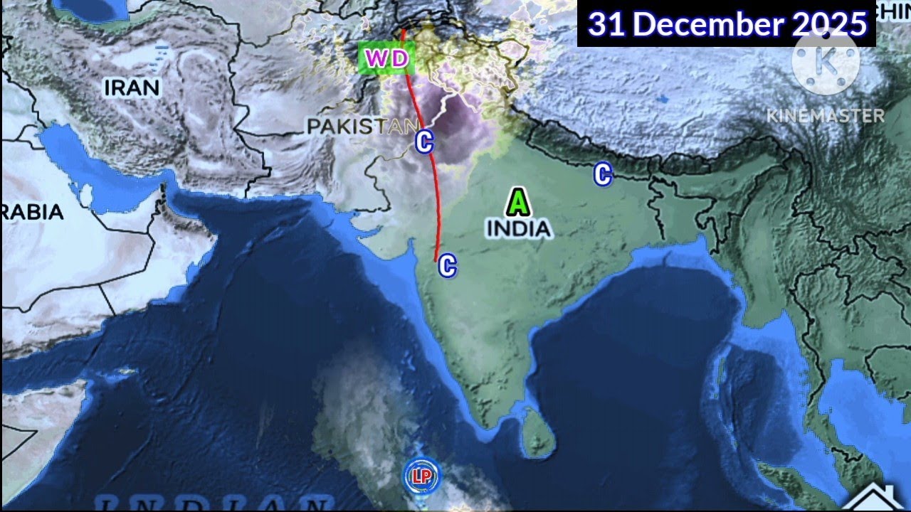 NEXT 25 Days Weather System Map/16 December 2025 Update Analysis South Asia. 