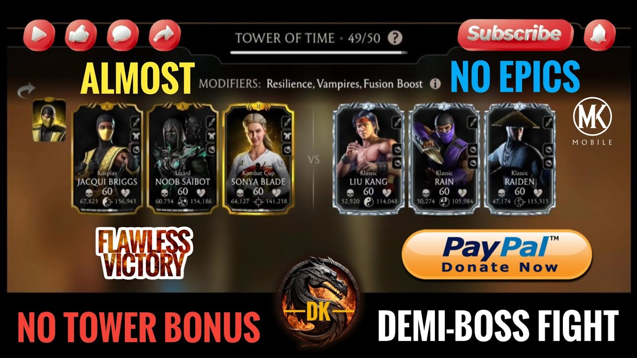 Tower of Time 49 & Reward 🎮 Mortal Kombat Mobile▫️MK Mobile▫️MKM #mortalkombatmobile #mkmobile #mkm