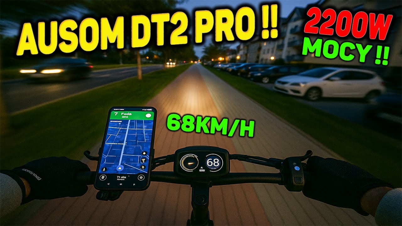 Prędkość, moc i zasięg! AUSOM DT2 PRO w pracy kuriera Glovo
