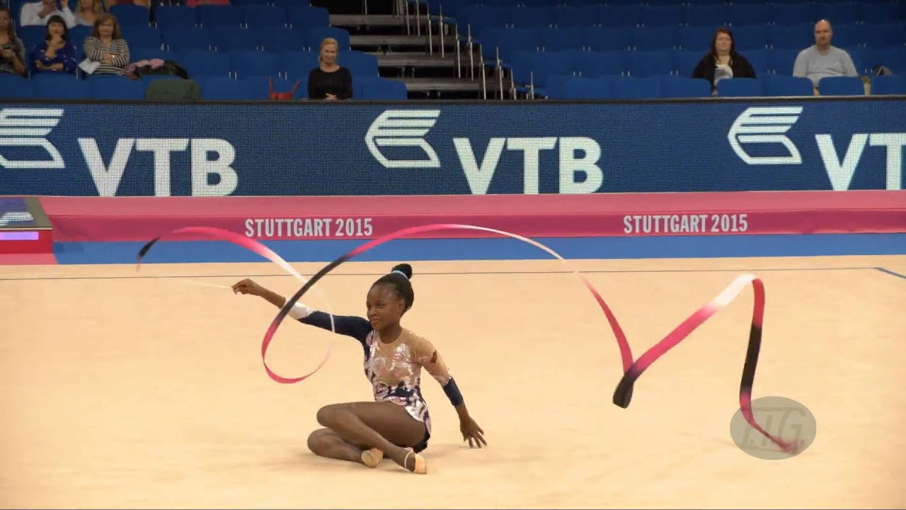 Sofia HIGINO (ANG) 2015 Rhythmic Worlds Stuttgart - Qualifications Ribbon