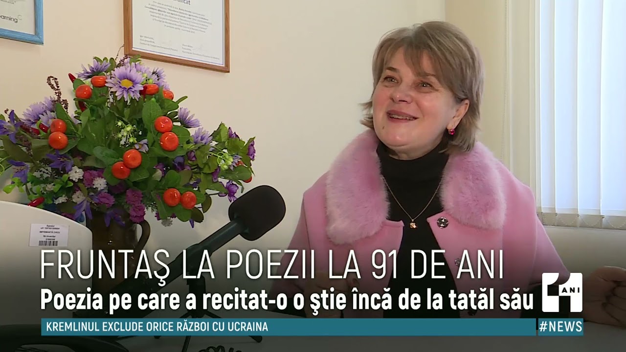 Un bătrân de 91 de ani din Călărași a luat un loc de frunte la un concurs de poezie