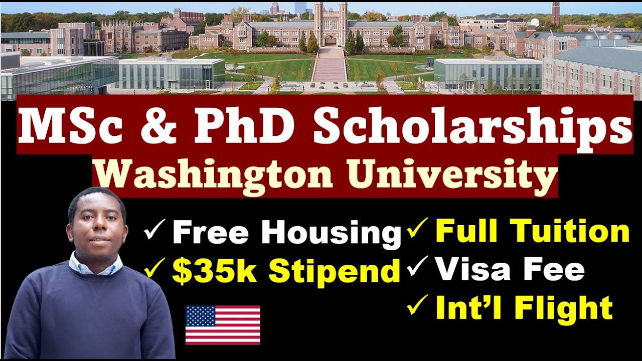 MSc & PhD Scholarship in the US with Free Housing & Relocation Allowance: McDonnell Scholarship