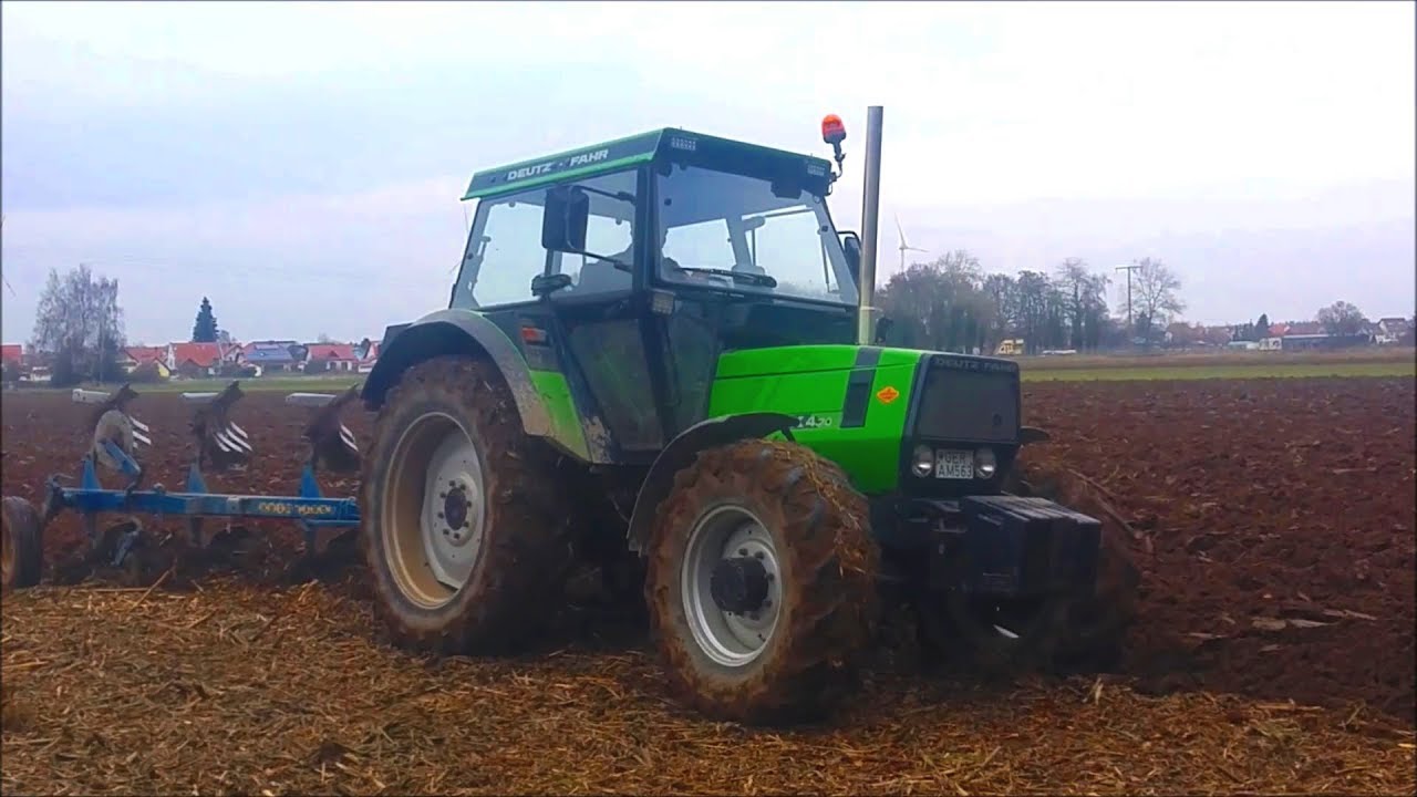 Winterpflügen mit Deutz-Fahr DX 4.70 | Edelstahl-Turbosound!