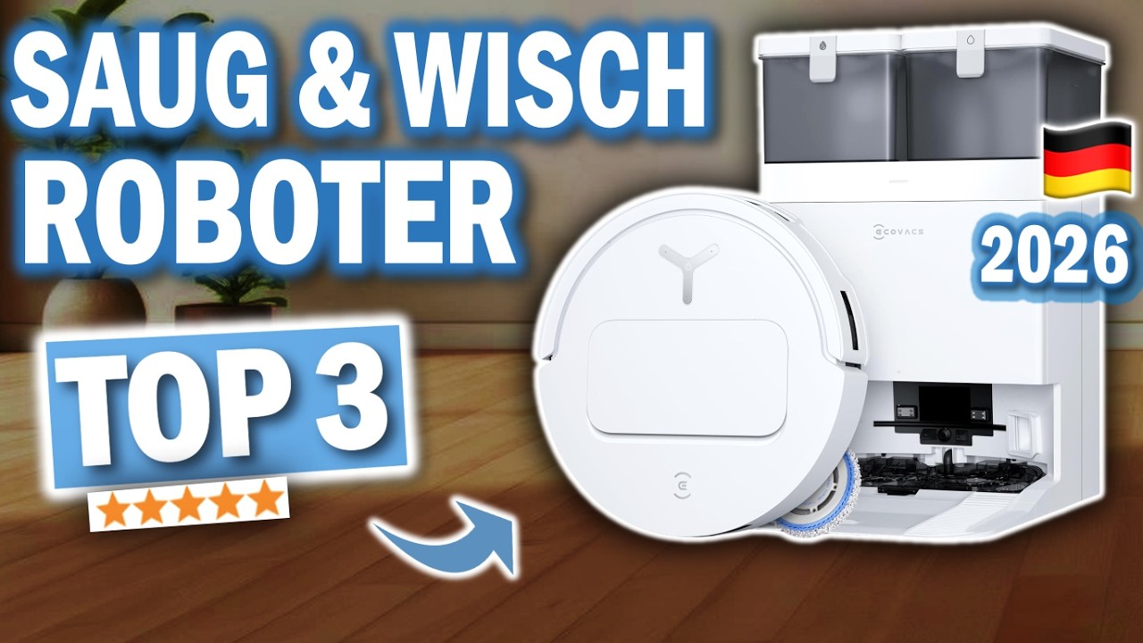 Die BESTEN SAUG-& WISCHROBOTER mit Station 2026 | Roborock Qrevo, Ecovacs T80, Dreame L10s Ultra