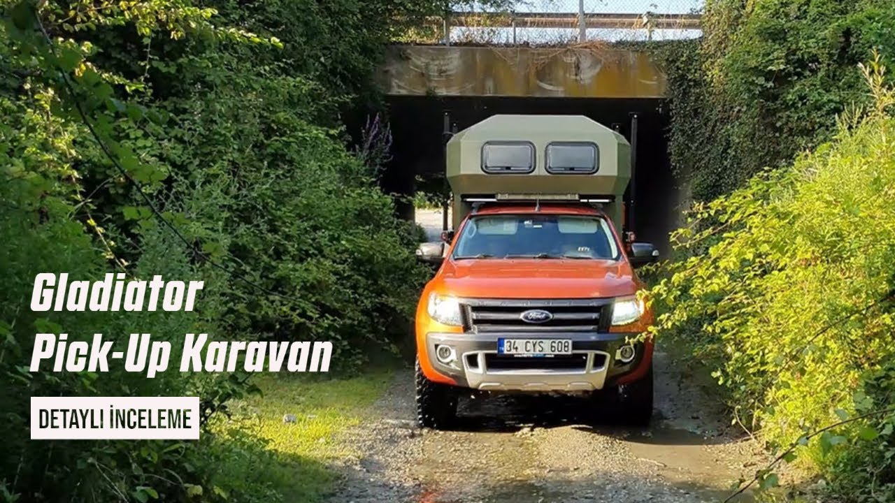 Hotomobil Gladiator Pick Up Karavan Detaylı İnceleme. 4x4 pick up için ideal tasarım