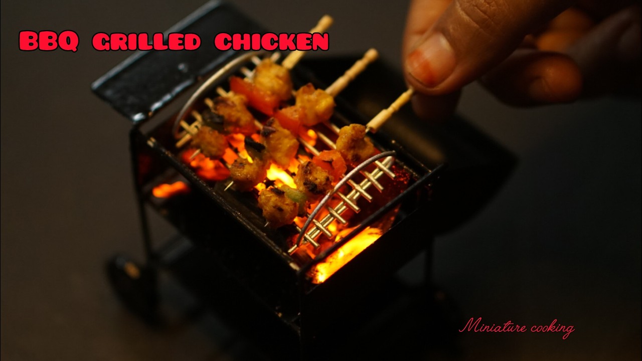 BBQ grilled chicken | BBQ గ్రిల్ చికెన్ | miniature style @Tinycook123