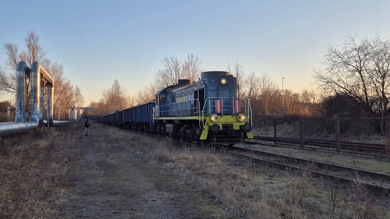 TEM2-063 na obsłudze bocznicy MZEC Świdnica