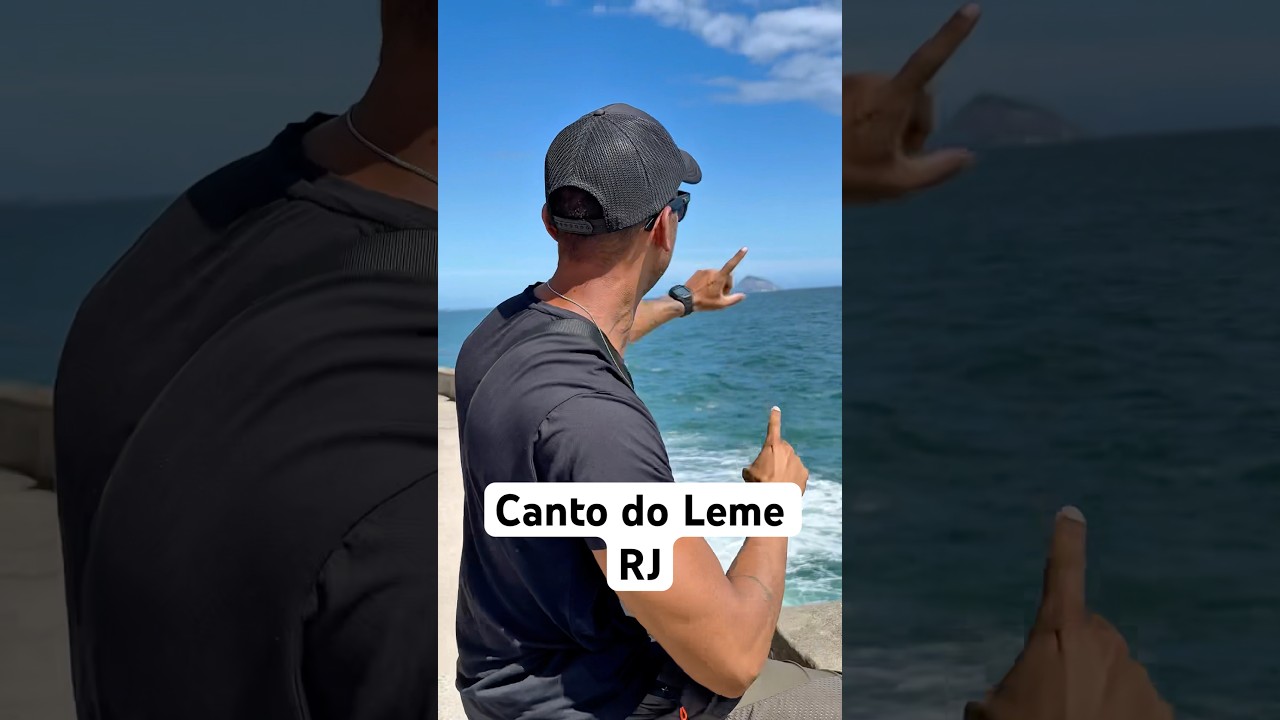 Cuidado com o canto de pedra. Praia do Leme do Rio de Janeiro, muitos afogamentos #mar #praia