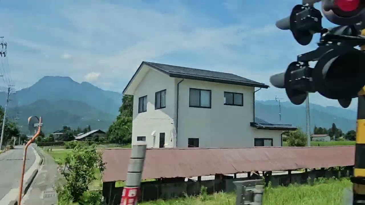 特急あずさ５号 左車窓 （穂高駅～信濃大町駅）