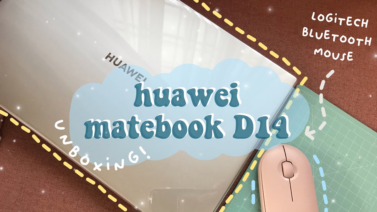 unboxing my new laptop! 💻 huawei matebook D14 (+ accessories) | malaysia