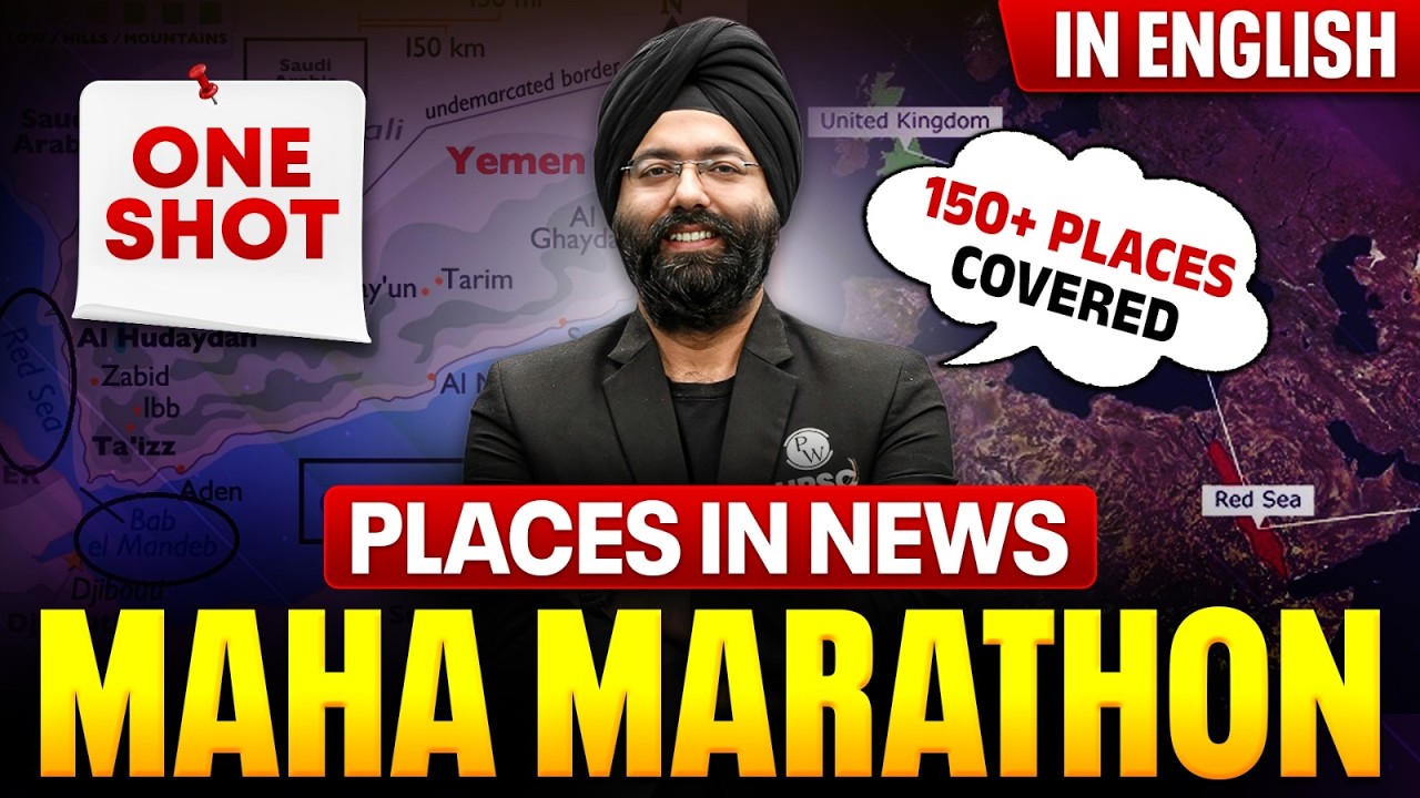 150+  Places In News in One Video |  Places In News in One Shot | MAHA MARATHON 2026 in English