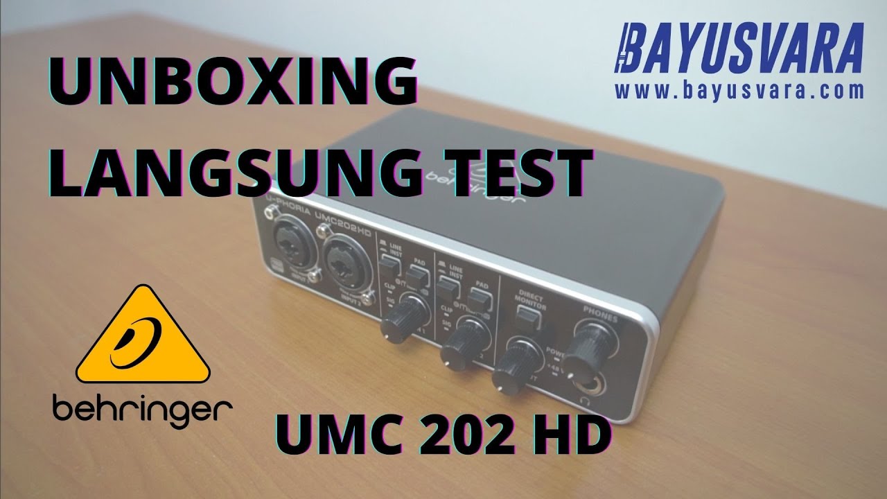[Audio Review] Soundcard Audio Interface Murah Terbaik Untuk Recording - Behringer UMC202HD