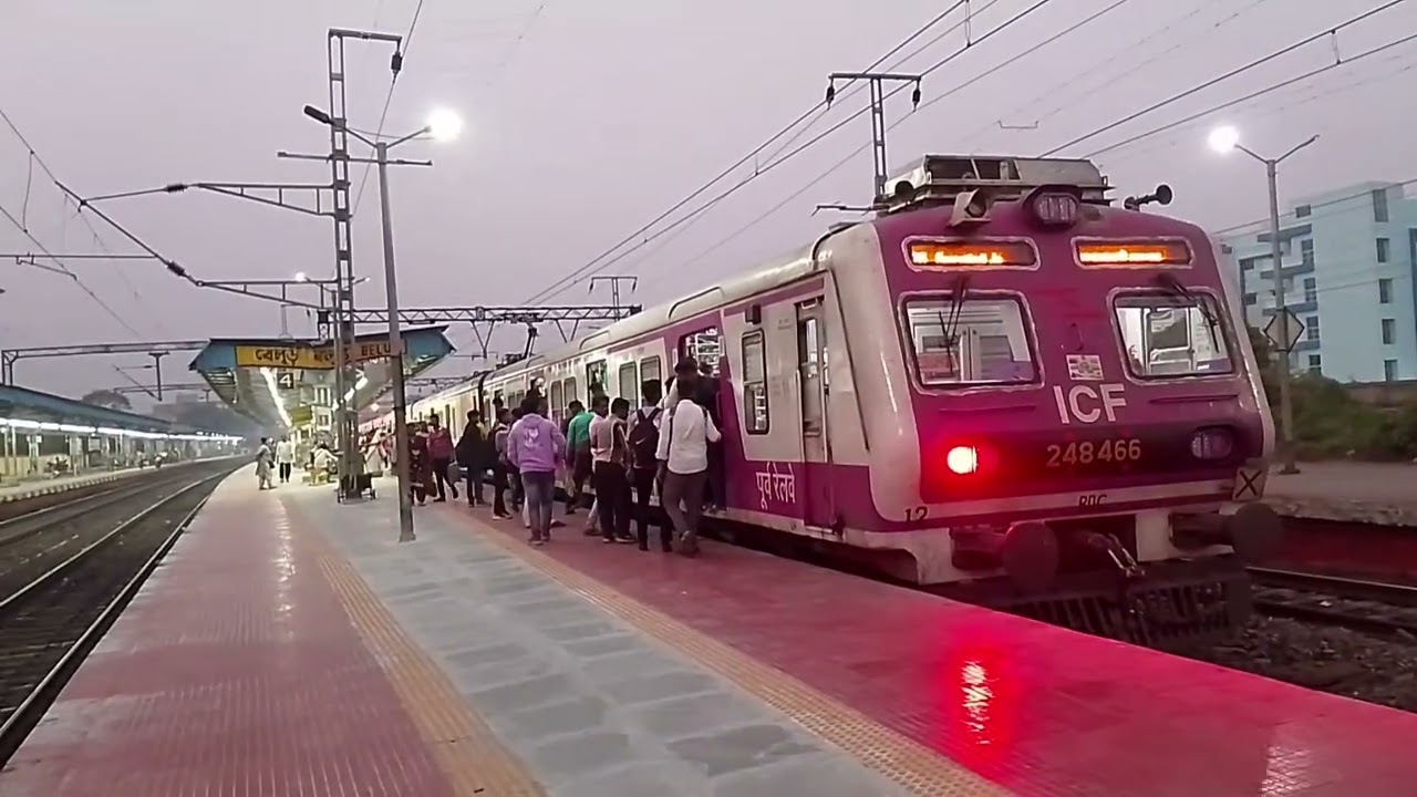 Dangerous High Speed actions at Howrah Bandel line , Various Galloping local trains in action 🔥🔥 