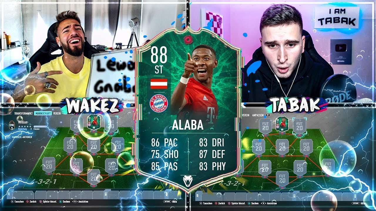 FIFA 20: SHAPESHIFTER ALABA ST Squad Builder Battle 🔥🔥 IamTabak vs Wakez !!