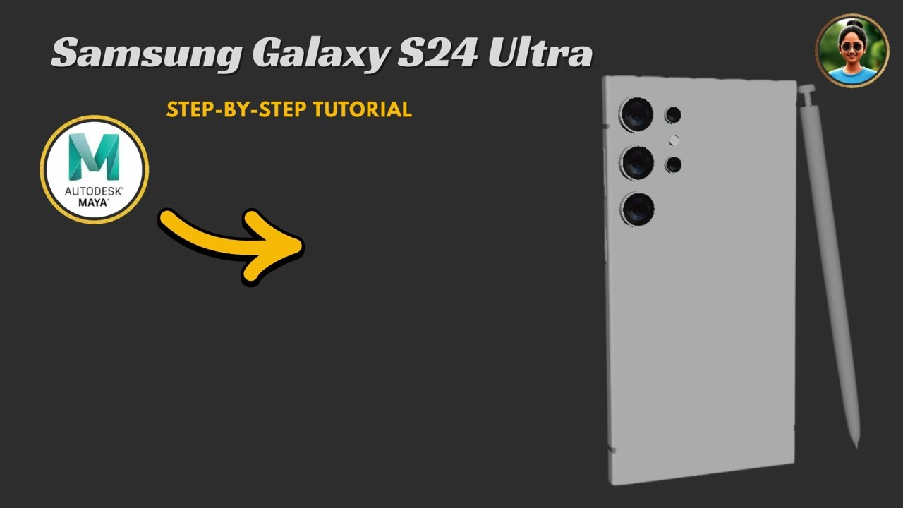 How to Model Samsung Galaxy S24 Ultra in Maya #Samsung GalaxyS24Ultra#3DArtist#CGI#3DDesign