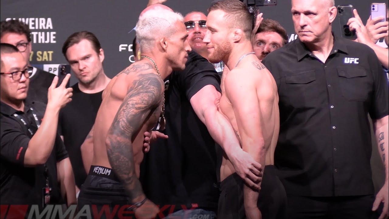UFC 274 Ceremonial Weigh-Ins: Oliveira vs Gaethje