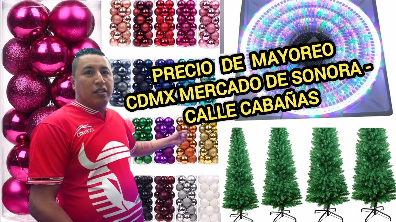 ESFERAS,SERIES NAVIDE&Ntilde;AS,ARBOLES DE NAVIDAD, DECORACIONES  PRECIO DE MAYOREO CDMX LA MERCED-SONORA