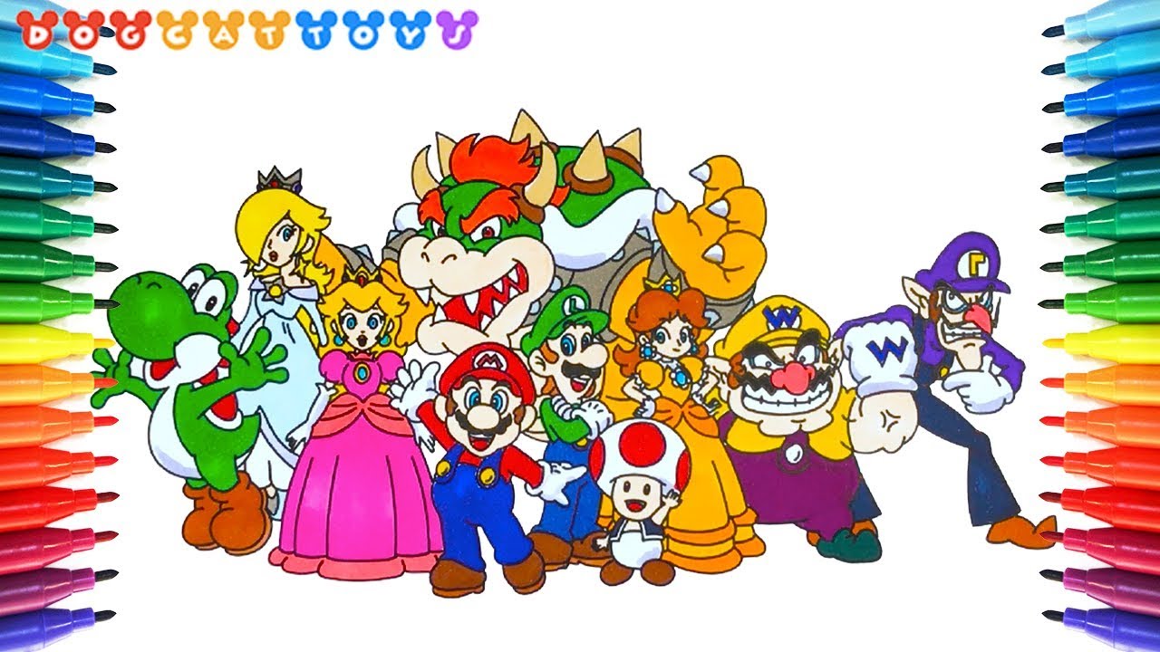 How to Draw Super Mario Characters 