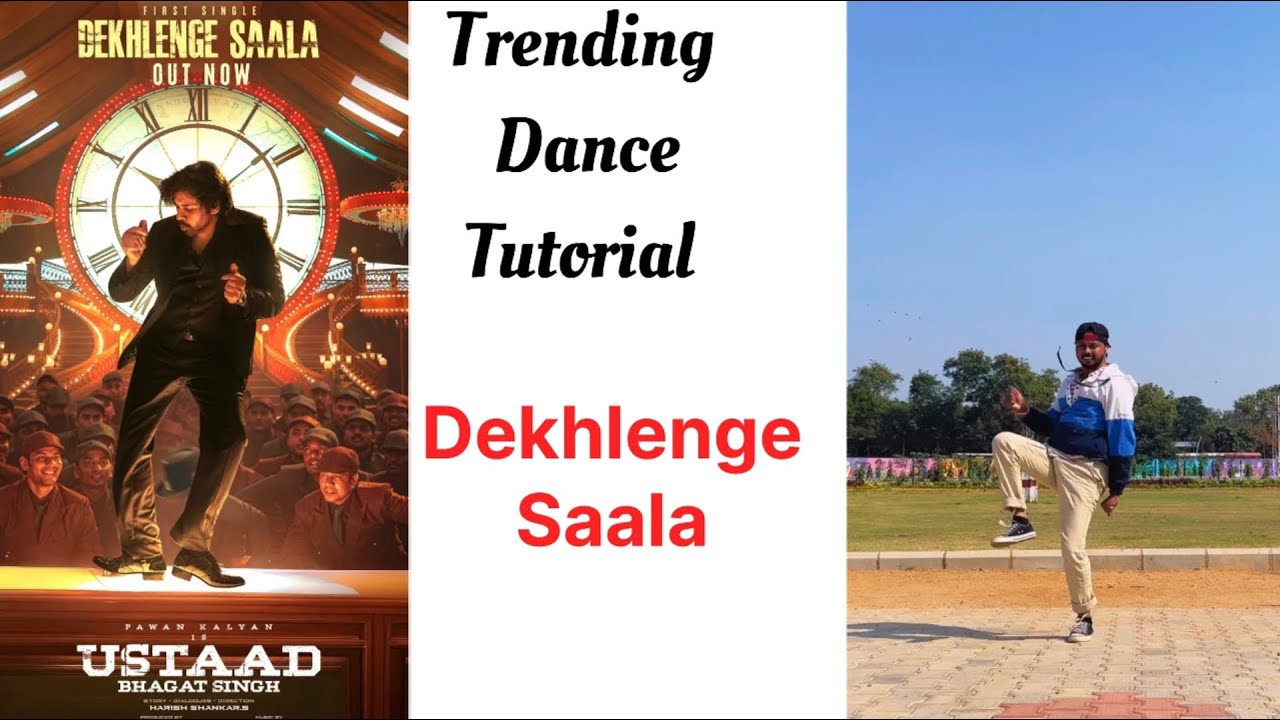 Dekhlenge Saala Dance Tutorial | Ustaad Bhagat Singh | Pawan Kalyan | Step by Step Choreography 