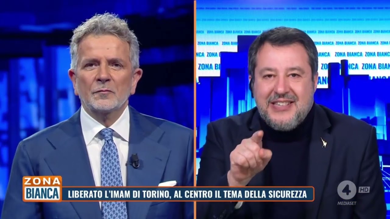 MATTEO SALVINI A ZONA BIANCA (RETE 4, 21.12.2025)