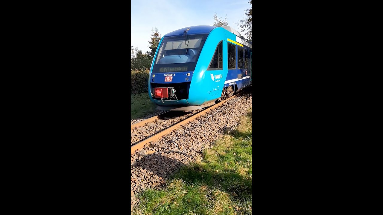 🚆 Triebwagen Lint DB 648 605-3 f&auml;hrt am B&uuml; Ostenfeld als RB 75 in Richtung Rendsburg
