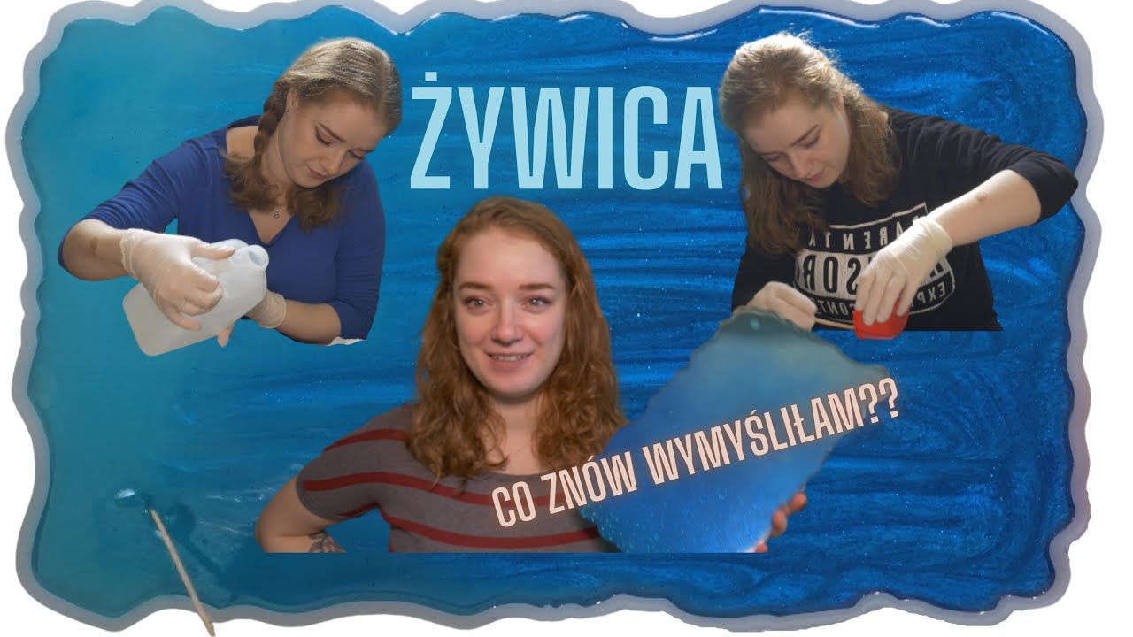 💙🩵🤍 DIY Taca z żywicy epoksydowej