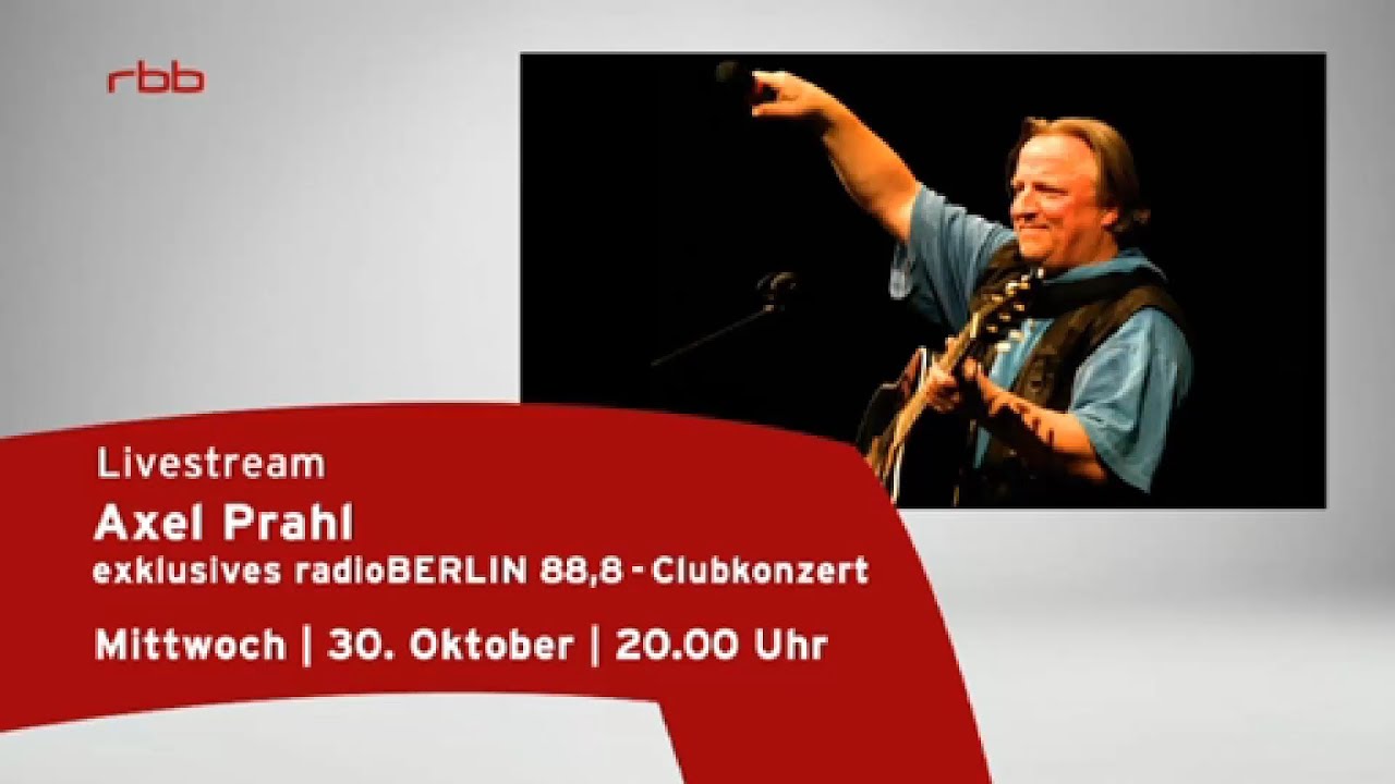 Axel Prahl Musik Livestream vom 30.10.2013