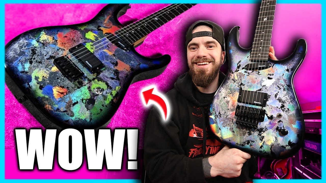 THE CRAZIEST GUITAR FINISH IVE EVER SEEN! BADLANDS GX1 HOLOFLASH!