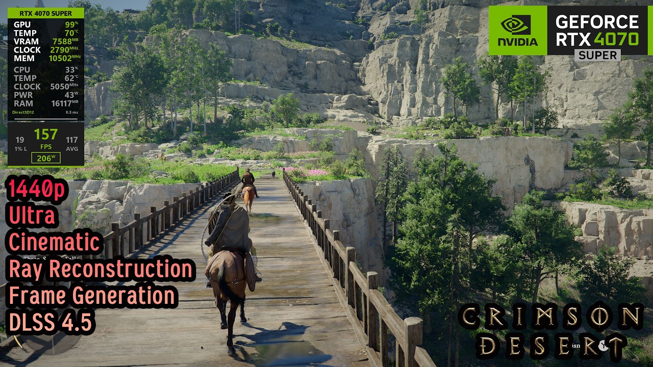 RTX 4070 SUPER Crimson Desert | 1440p, Ray Tracing and NVIDIA DLSS 4.5!