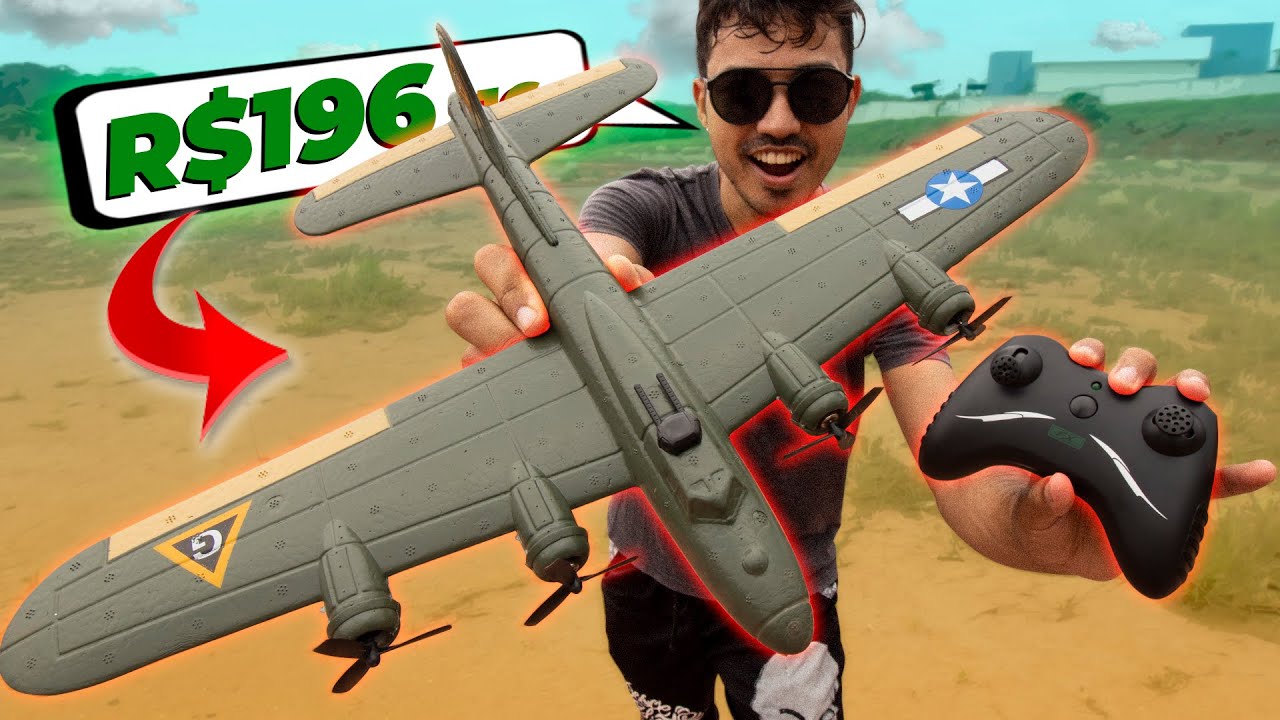 O Avião de Controle Remoto mais resistente que eu já pilotei! | Airplane Boeing B17