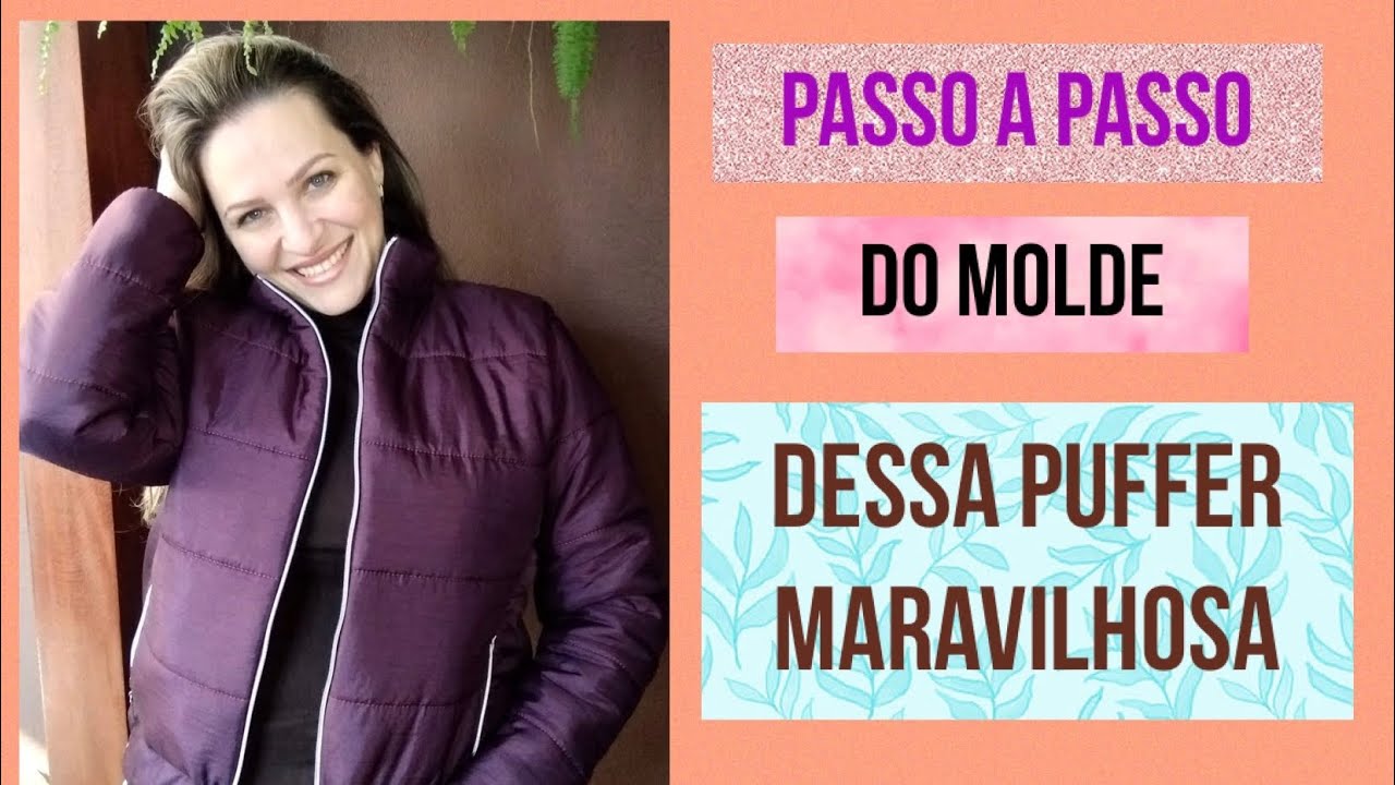 🔝Molde jaqueta Puffer  #passoapasso Diy/aprenda comigo o molde dessa jaqueta Puffer perfeita.