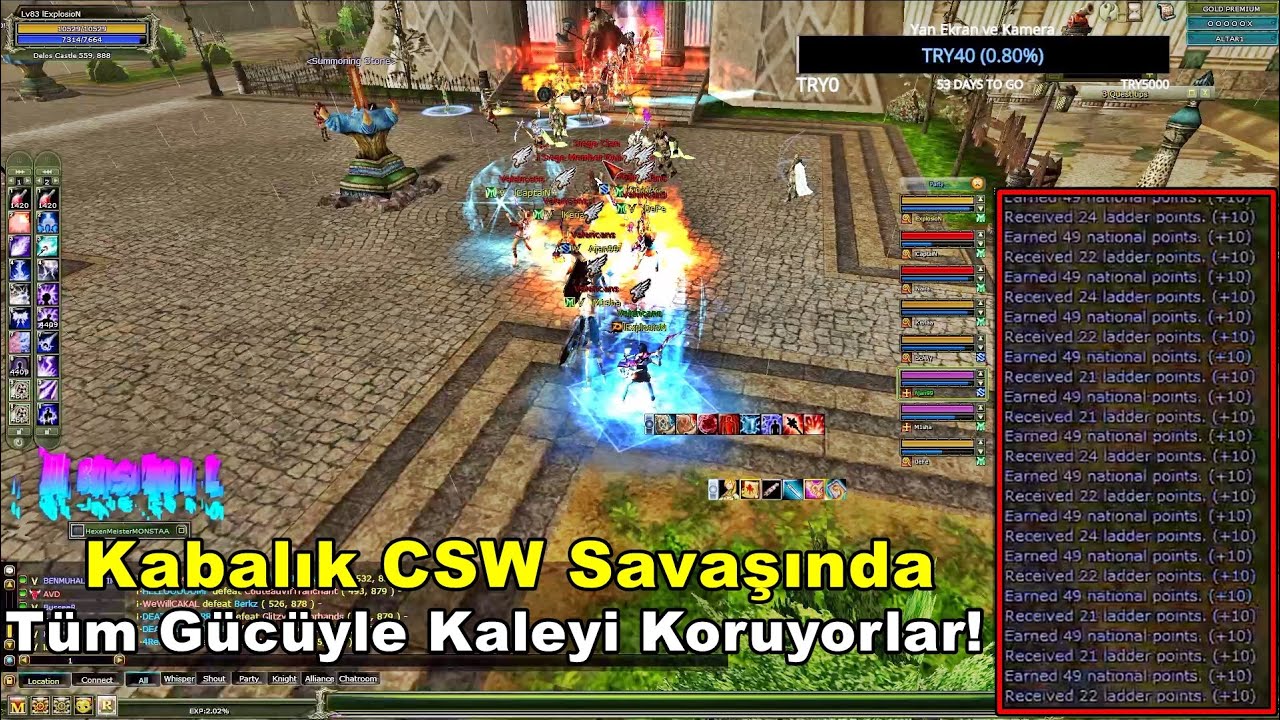 Anadolu - Altar CSW Savaşında Kaleyi Vermemek İçin Her Şeyi Yapıyorlar! | Knight Online
