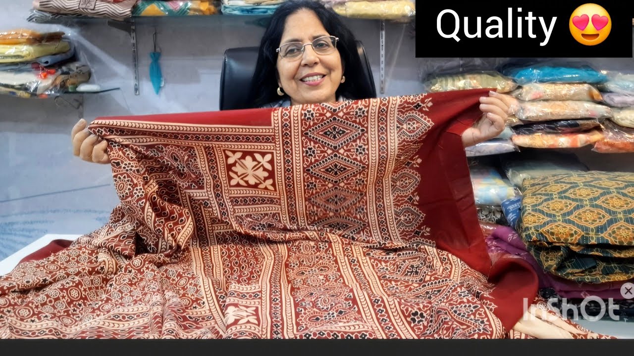Suits #Ajrak  block print 🐾🥰🥰pure cotton शानदार सूट बेमिसाल क्वालिटी।