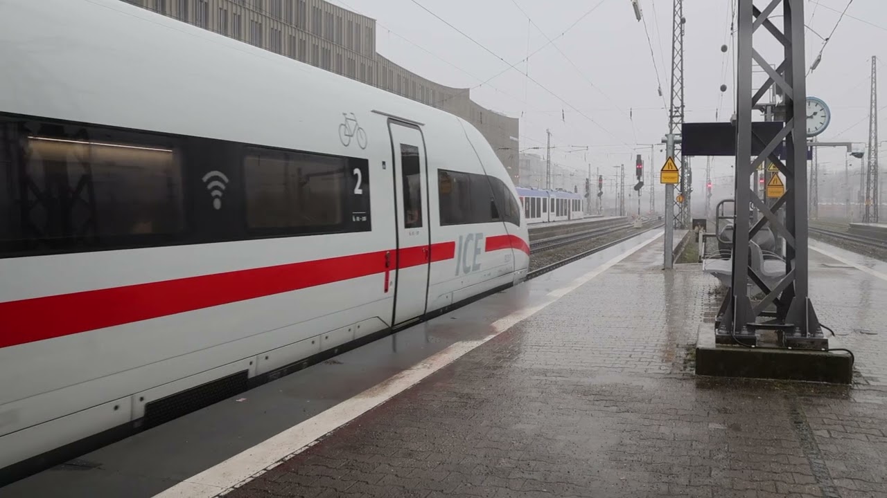 Abfahrt einer BR 412 aus Augsburg Hauptbahnhof