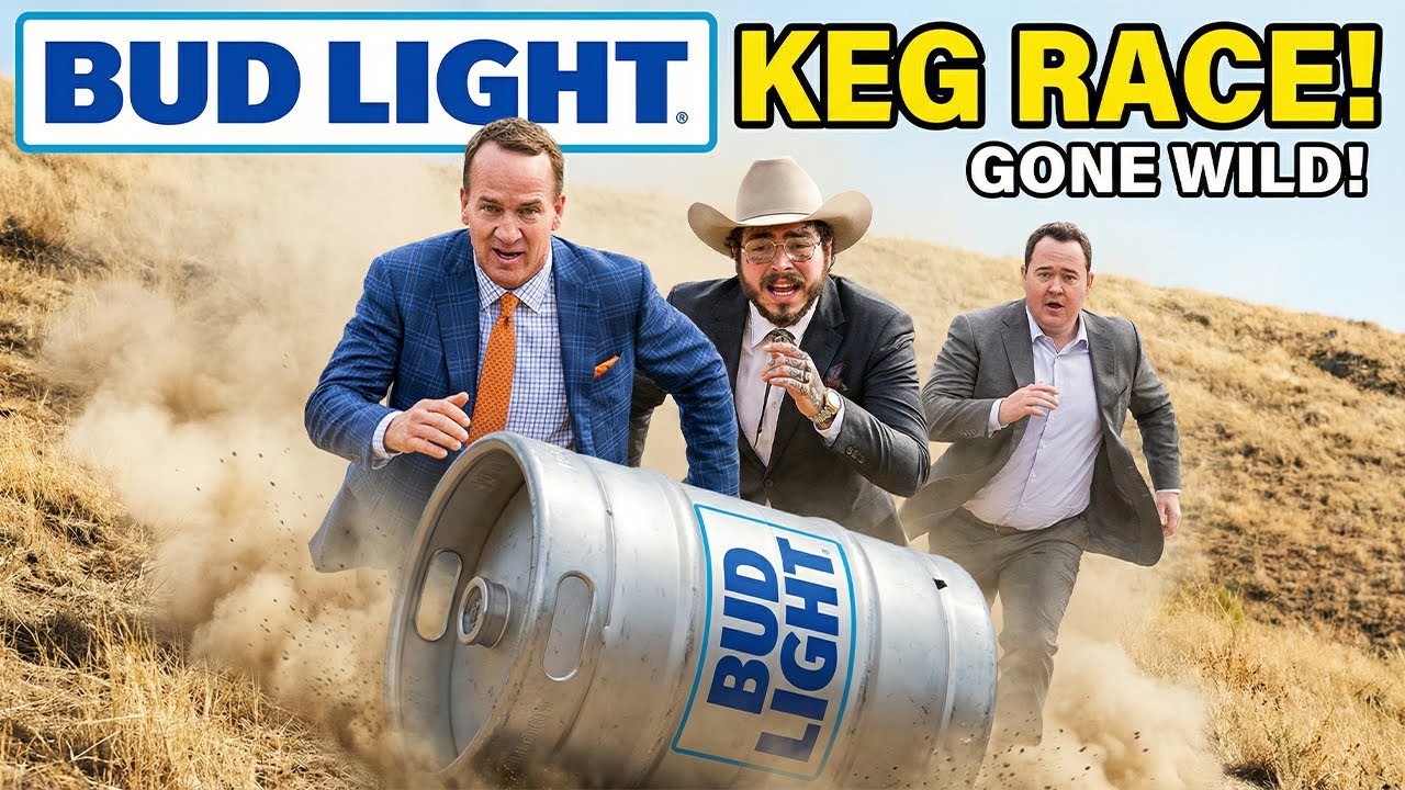 Рекламный ролик Bud Light для Суперкубка 2026 года с участием Post Malone, Пейтона Мэннинга и Шей...