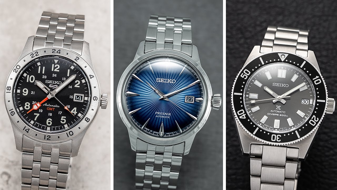 Создание полных коллекций часов с Seiko — 5 типов коллекций и более 20 упомянутых часов