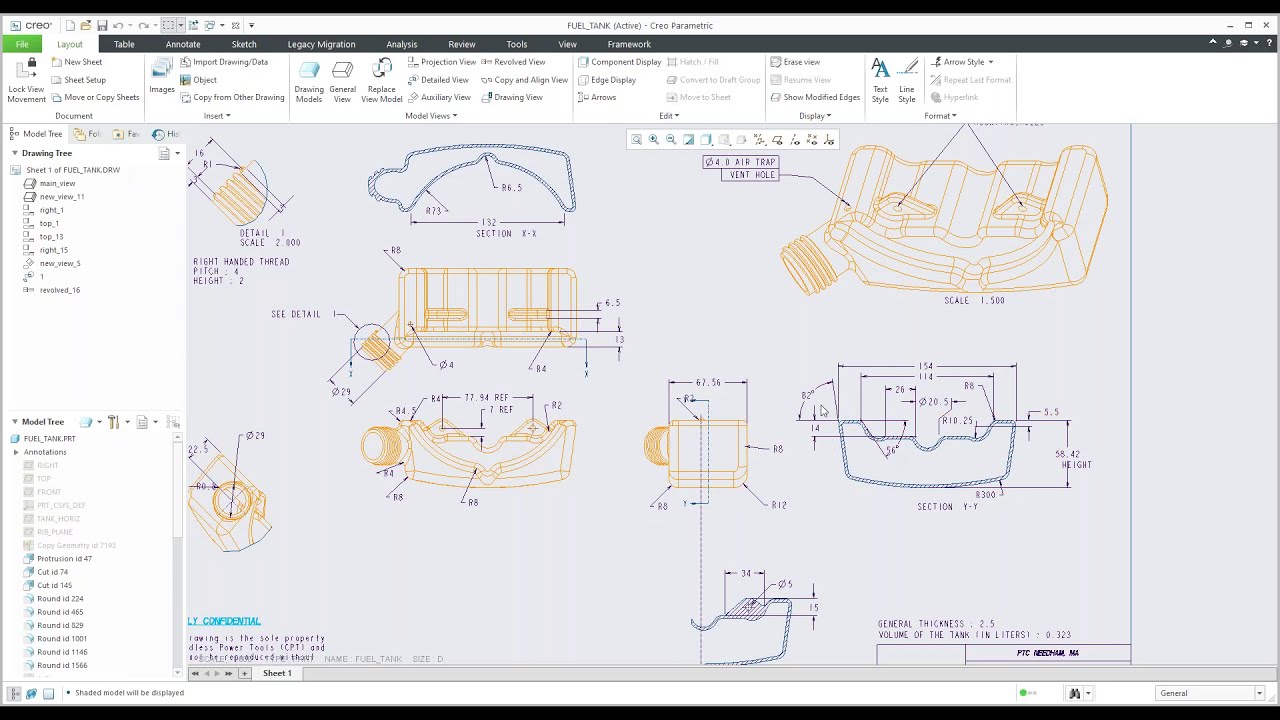 Creo Assembly Drawings for Beginners
