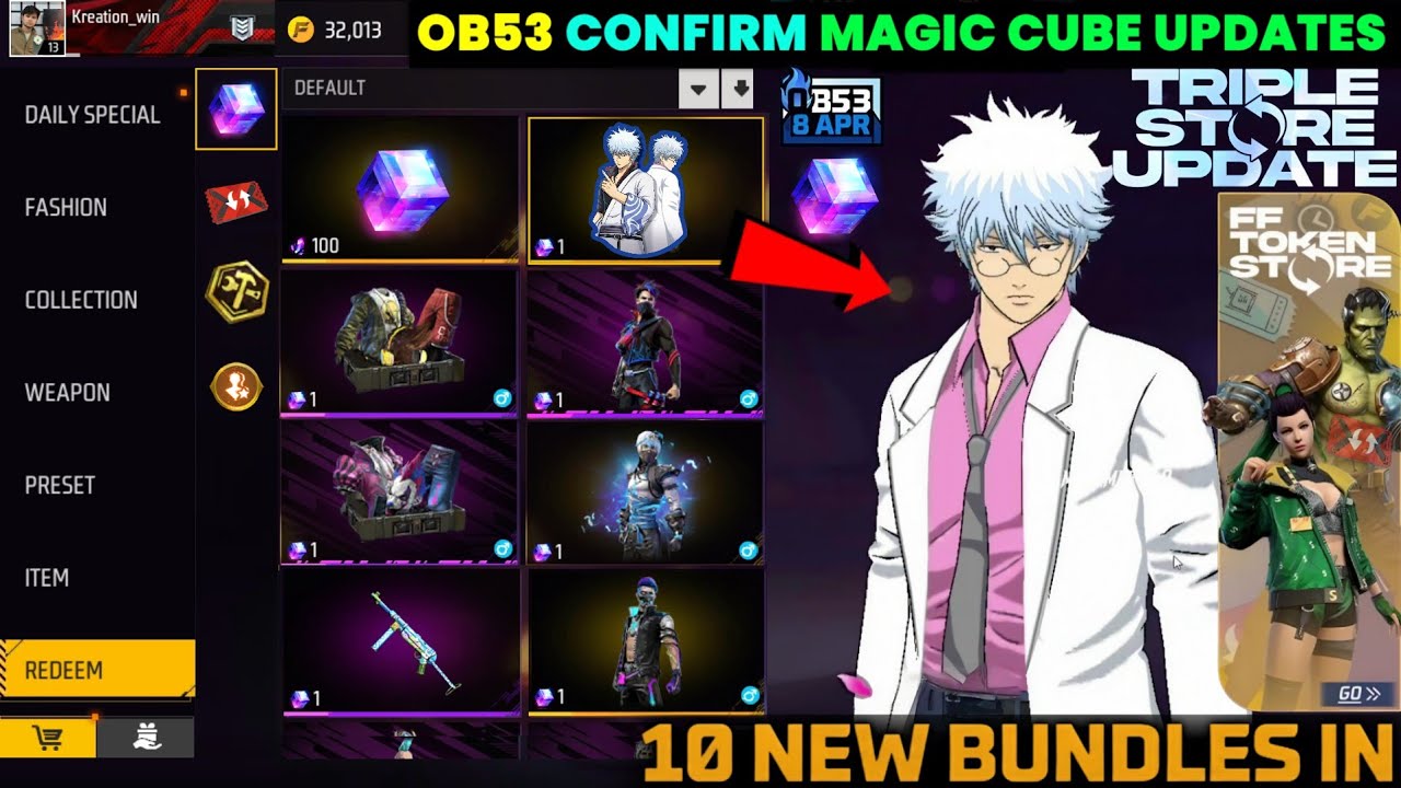 CONFIRM MAGIC CUBE + GINTAMA REWARDS🔥 -