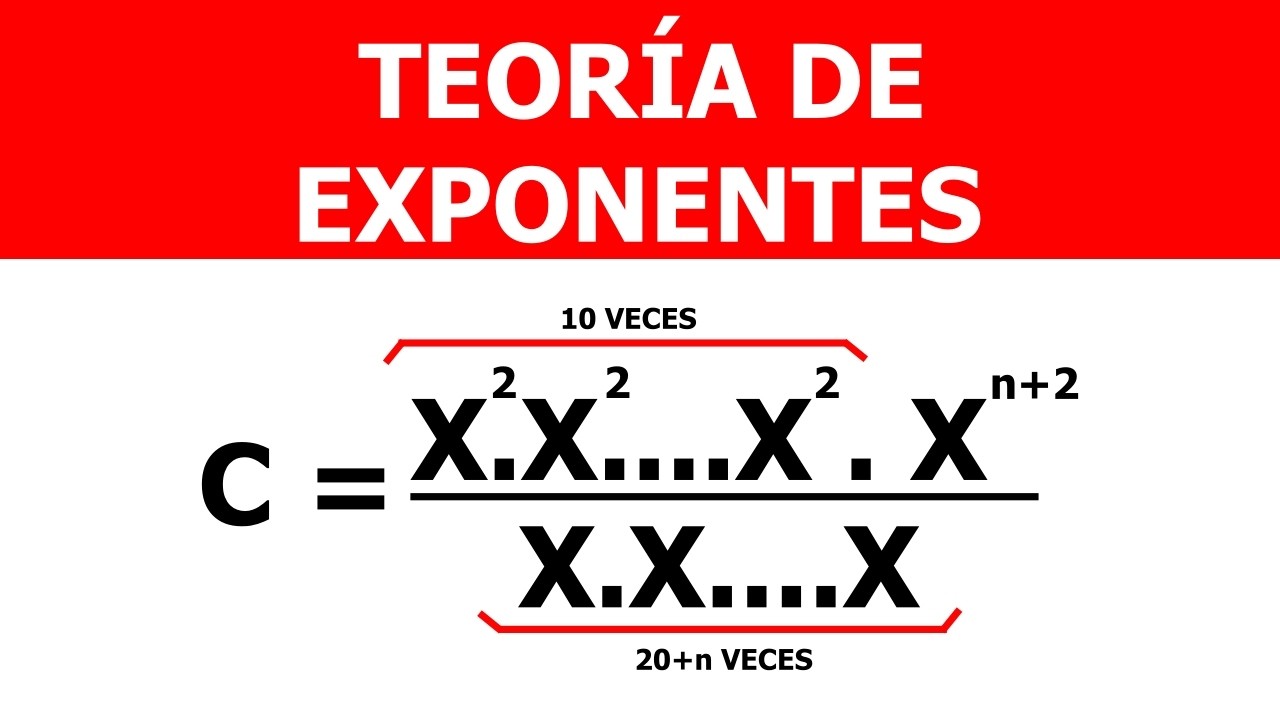 TE LO EXPLICO FÁCIL | Teoría De Exponentes