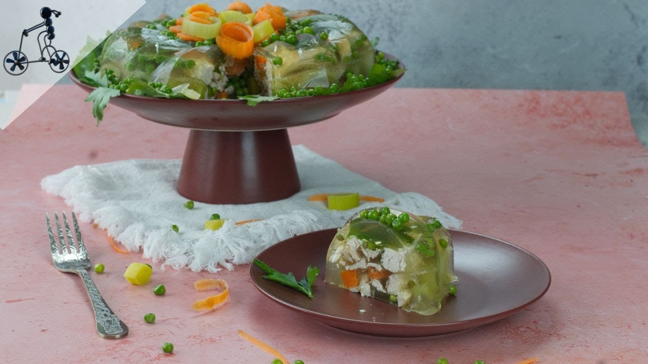 Праздничное куриное желе (куриное желе)