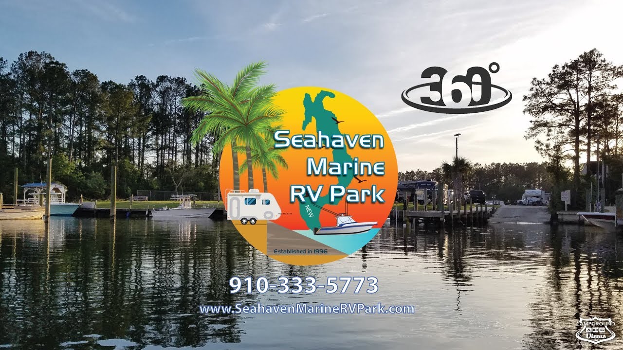 Seahaven Marine RV Park 360 Tour of the RV Sites - Virtual Tour - Sneads Ferry North Carolina
