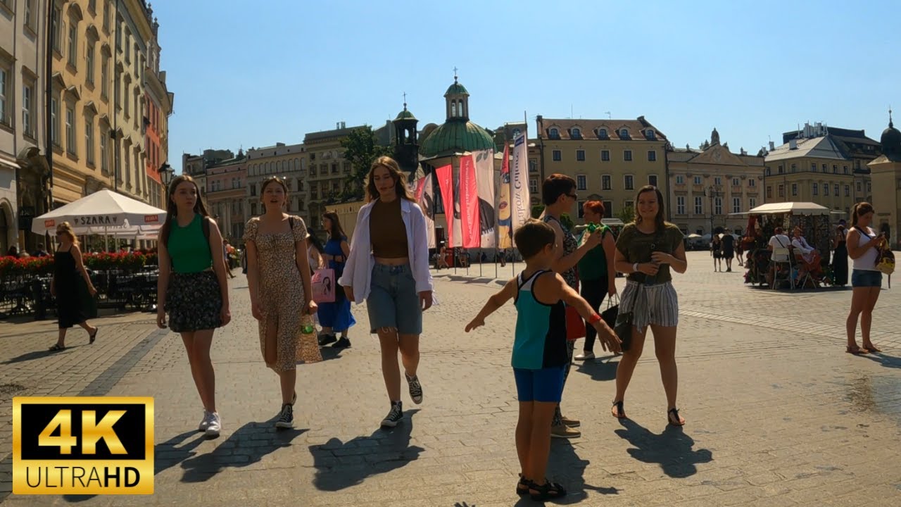 Kraków 4K - Самые красивые места Кракова - Отдых в Кракове 2022 - Достопримечательности Кракова