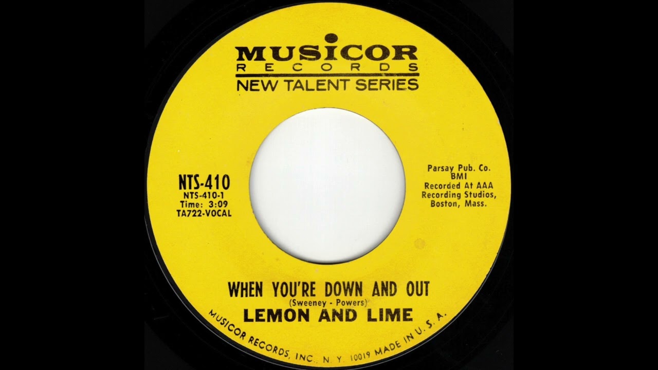 Lemon And Lime - When You're Down And Out (1968)